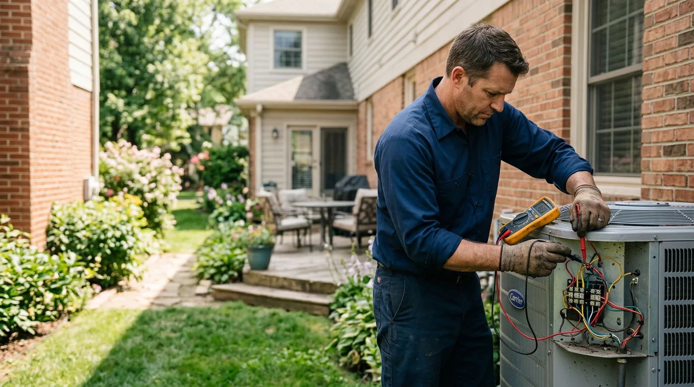 HVAC technician working near Normangee, TX